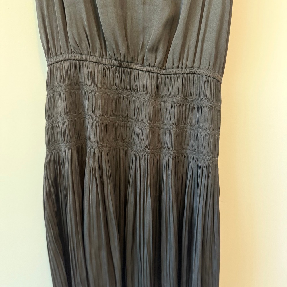 Current Air Los Angeles Zoey Pleated Skirt Mini Dress Ecru Black Size XS - Picture 8 of 9